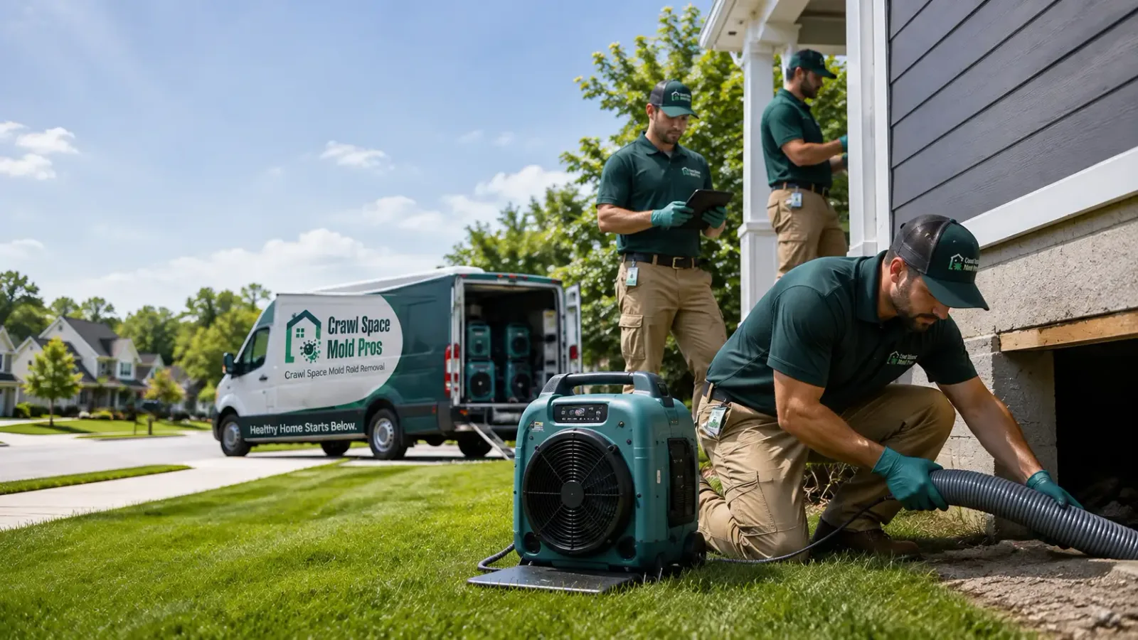 Crawl Space Mold Removal in Columbia City, IN